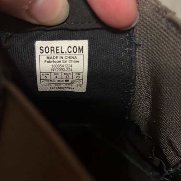 Sorel Joan of Arctic II Leather Sparkle Hidden Wedge Brown Boots. - Picture 10 of 13